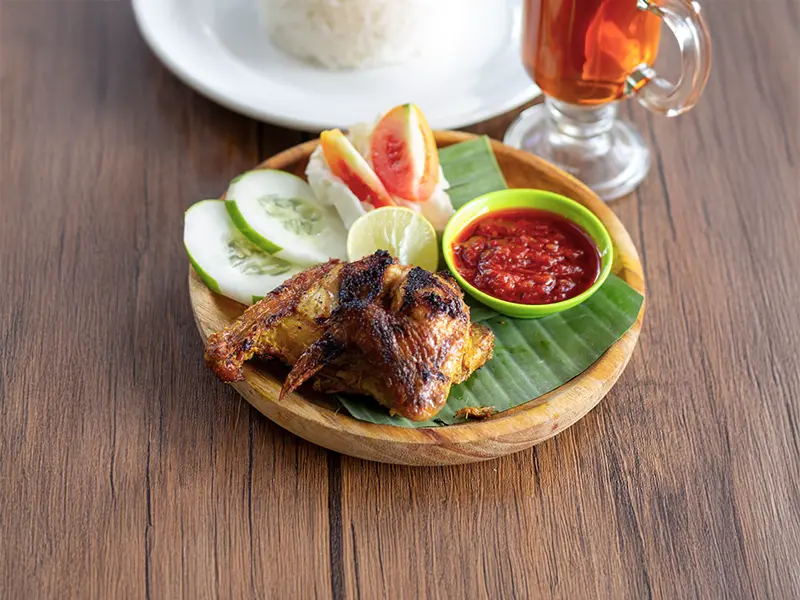 Nasi Putih Ayam Bakar