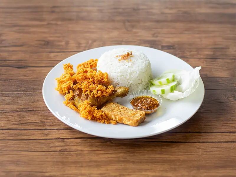 Nasi Putih Ayam Kremes